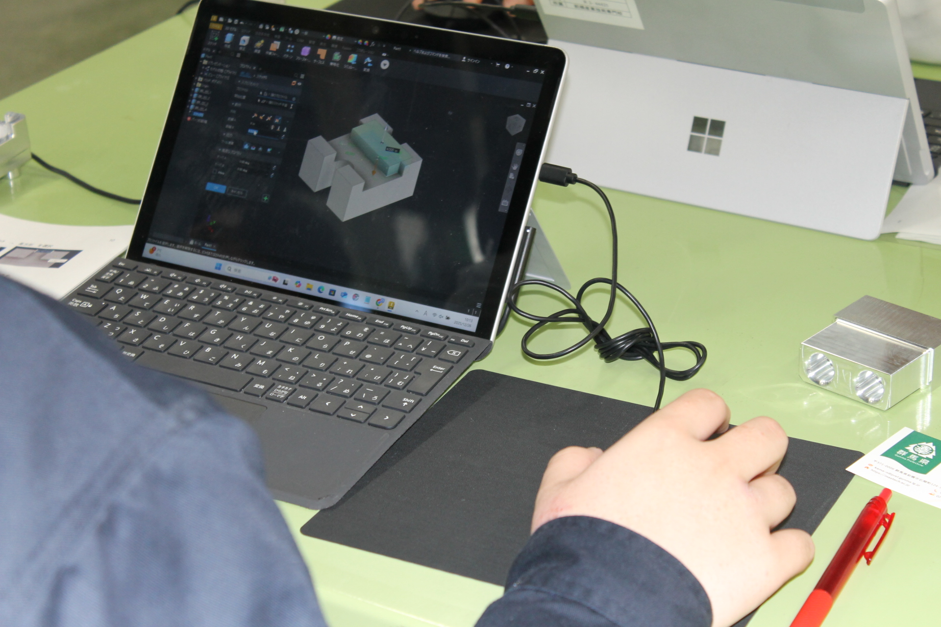 受講者のCAD作業