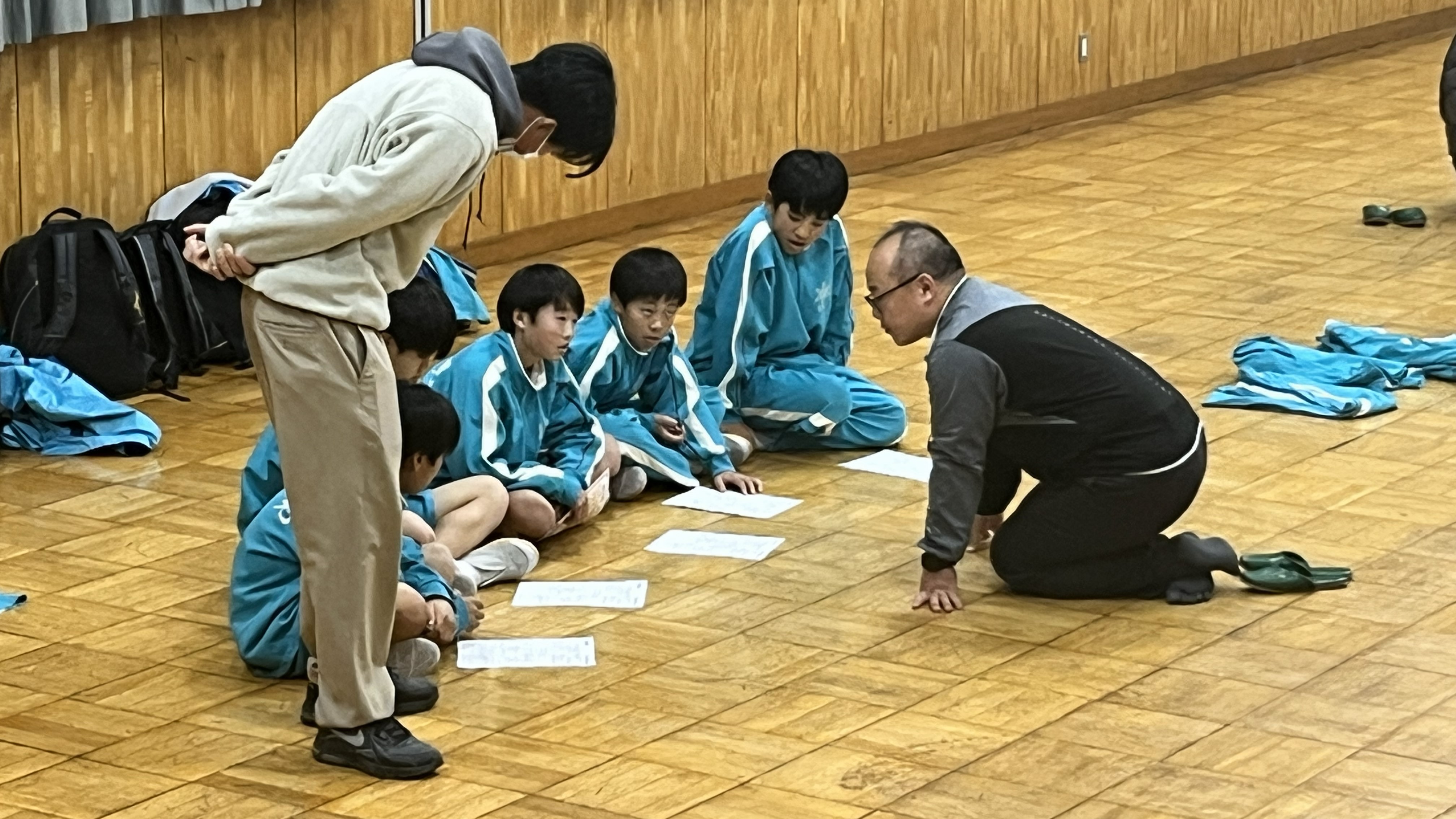 体組成のフィードバックを受ける様子の写真