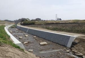 細ヶ沢川　庚塚橋上流の画像