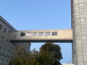 庁舎連絡通路ディスプレイ