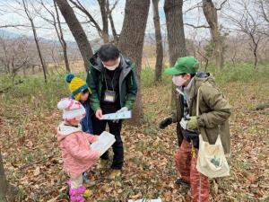 オオムラサキ越冬幼虫調査 説明書を作ってくれた