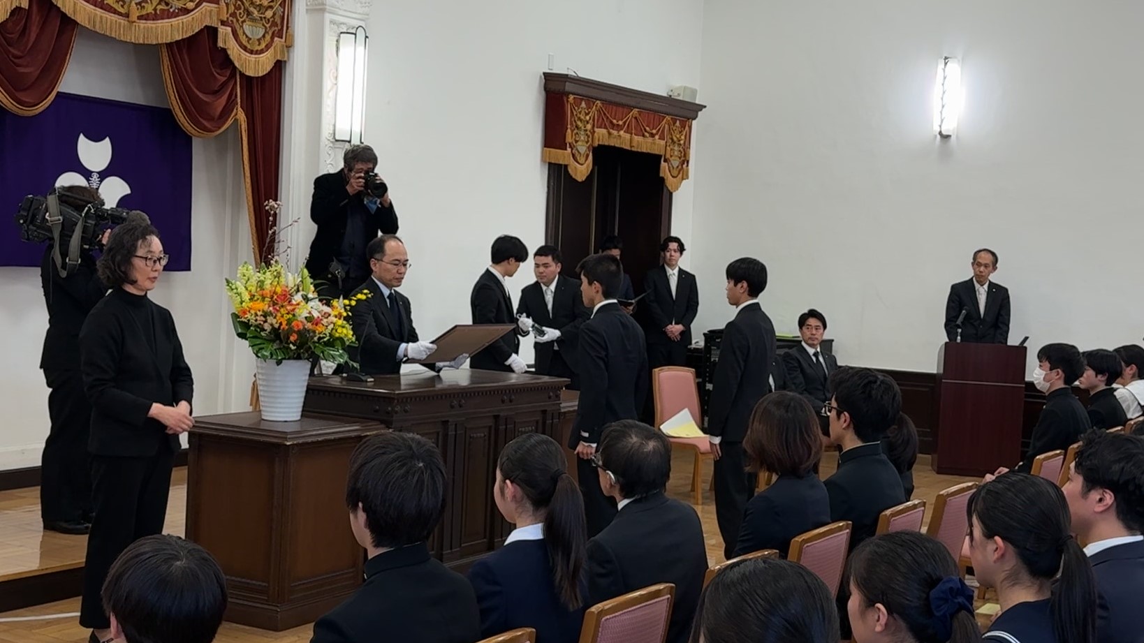 唐澤選手受賞の様子の写真