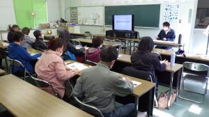 花き栽培講義の様子の写真