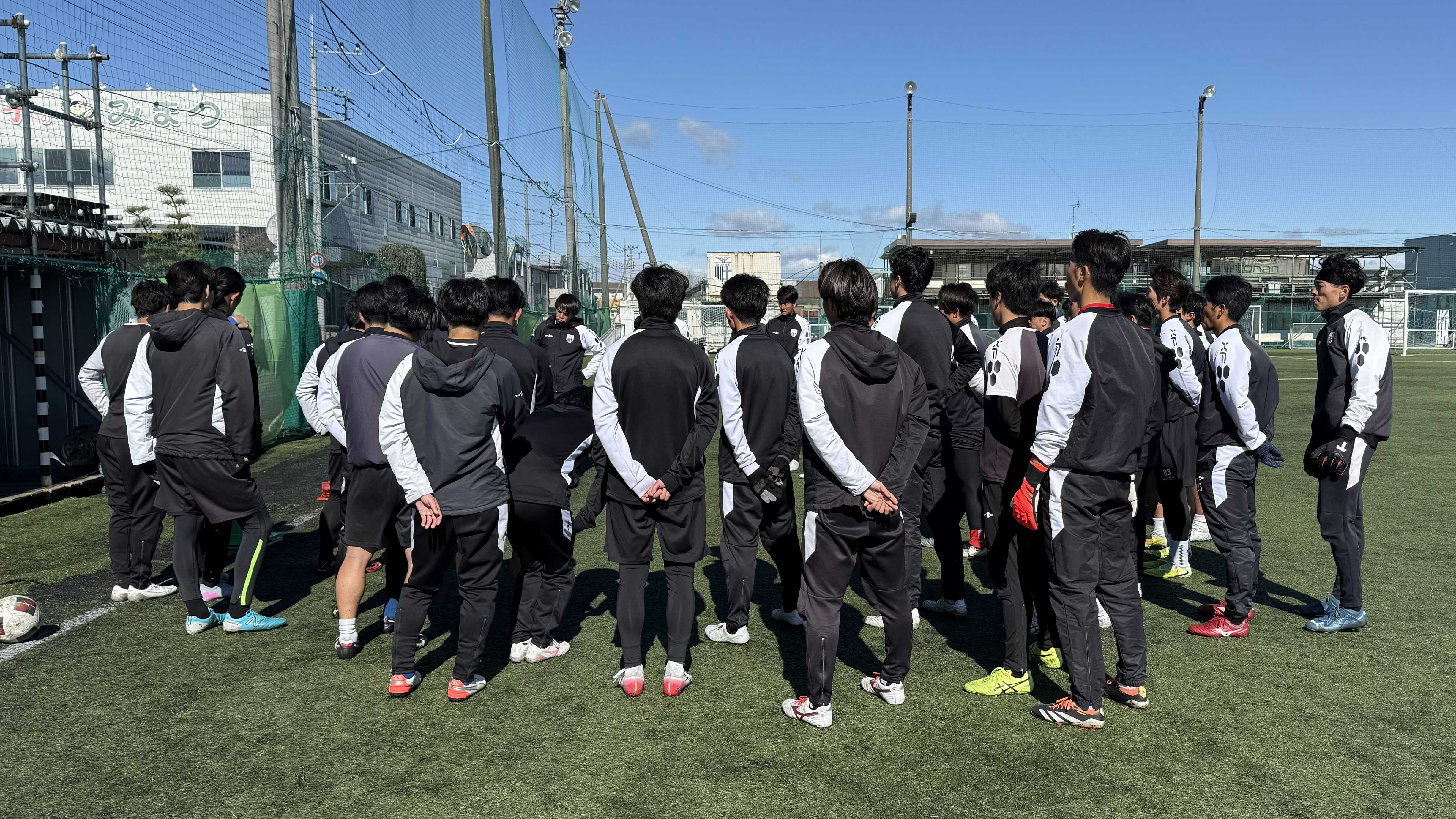 戦術確認の様子の写真