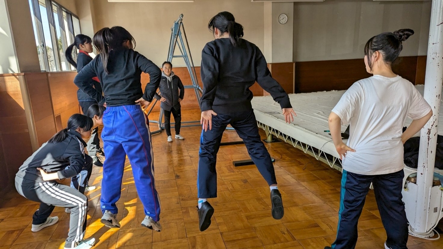 ジャンプ測定事業の様子の写真