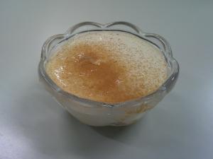 乾パンを使用したほうじ茶ティラミスの写真