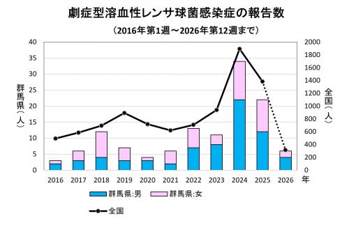 劇症型溶血性レンサ球菌感染グラフ　経年画像