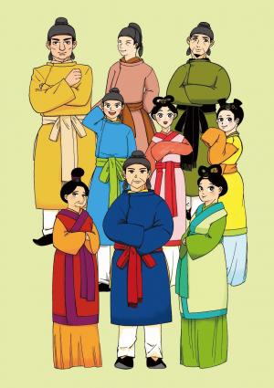 金井沢碑に登場する人々（当館作成）