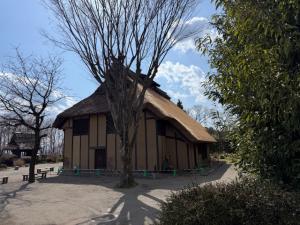 かやぶき民家屋根