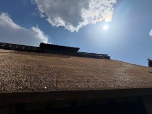 かやぶき民家屋根