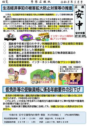 安中５月表