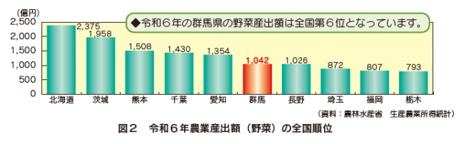 農業産出額(野菜)の全国順位の画像