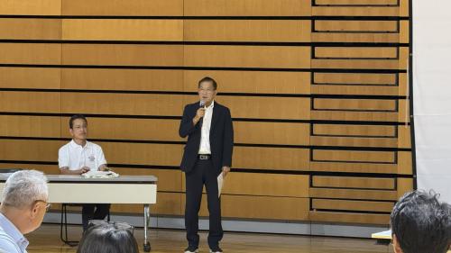 入澤選手強化委員長の写真