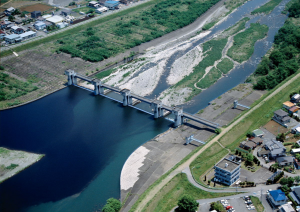 太田頭首工（上流側から撮影）画像