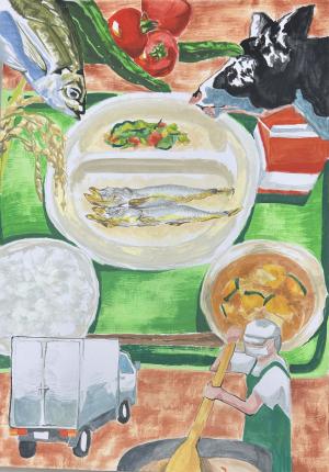奨励賞12「一皿の向こう側」画像
