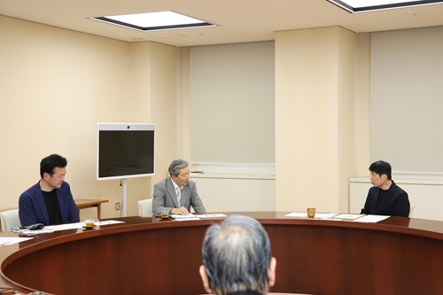 写真:山本知事と坂田会長