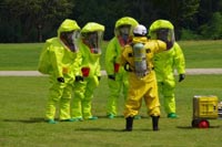 有害物質散布テロ対応訓練2の写真
