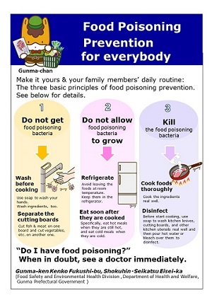 みんなができる食中毒予防（英語）画像