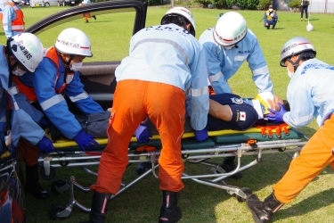 救急シミュレーション訓練の写真