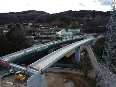 箱島ONランプ橋床版工事　完成写真