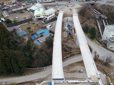 箱島OFFランプ床版工事　完成写真