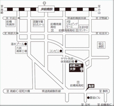 前橋工科大学周辺地図画像