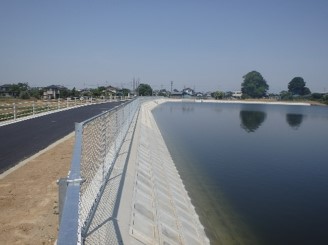 ため池整備事業鯉沼地区（伊勢崎市）の写真