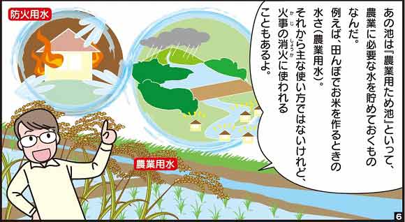 農業用ため池６コマ　画像