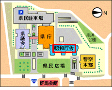 画像：県庁内施設案内図