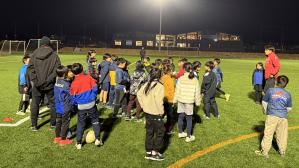 練習前の全体集合時の写真