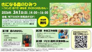 きになる森のひみつのチラシ画像