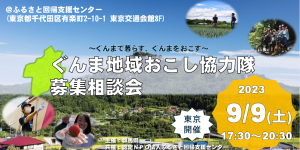 地域おこし協力隊募集相談会バナー