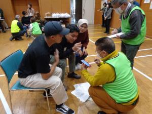 避難所巡回訓練 聞き取りの画像